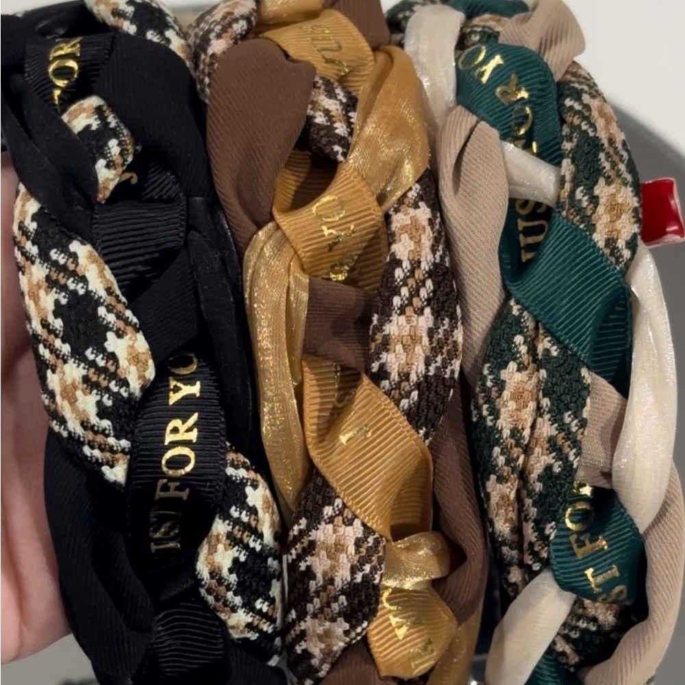 SOLD 3 Braided Fabric Headband